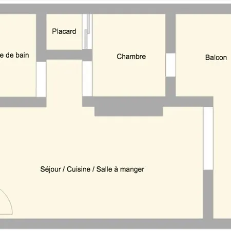 Апартаменты - 25m2 Avec Balcon - 4p *